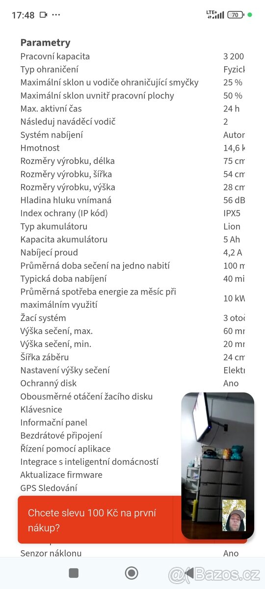 Robotická sekačka Husqarna - 2