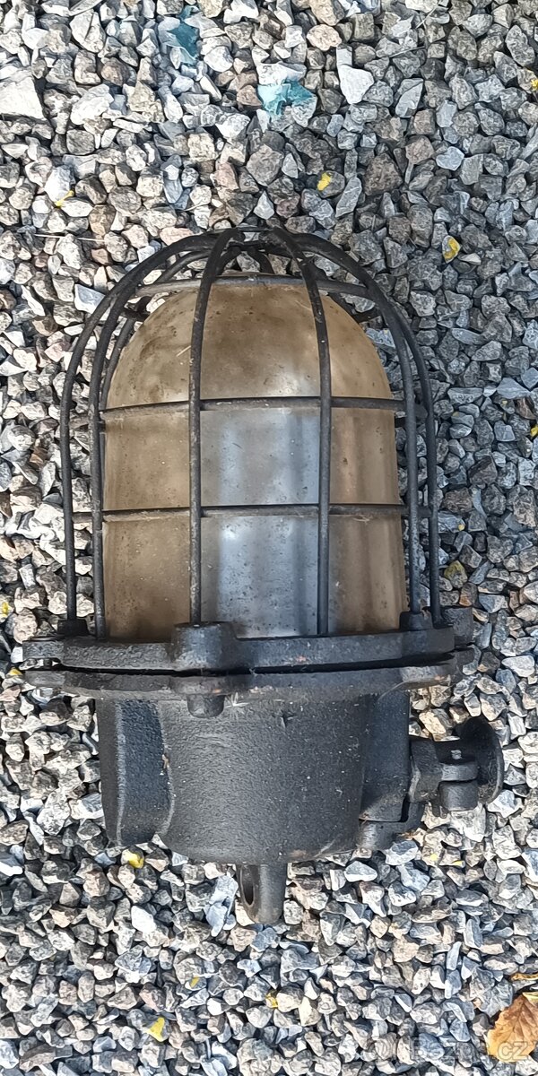 2X Originální industriální lampa z 60let. - 2