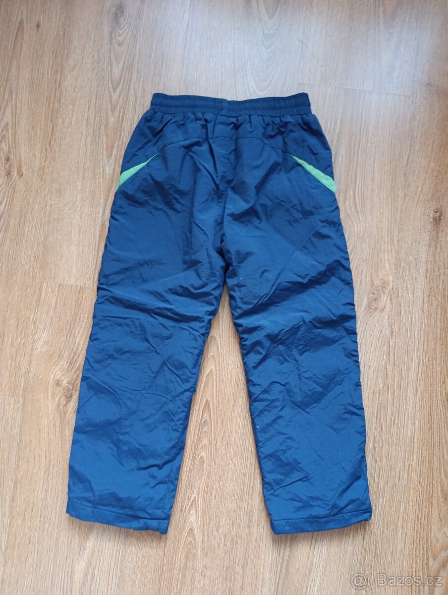 Zateplené kalhoty fleecem 116 nepromokavé - 2