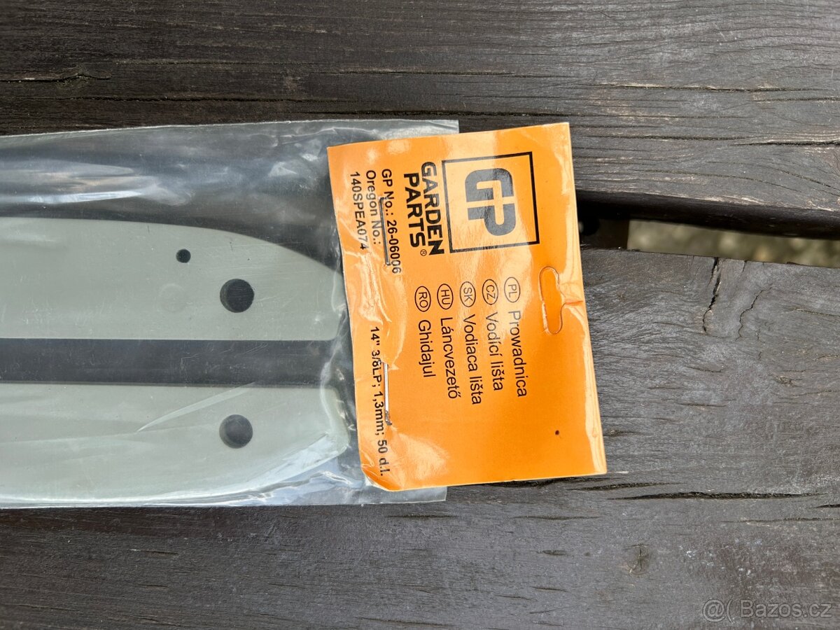 Lišta na řetězovou pilu 14 palců 3/8 1,3 mm, nová - 2