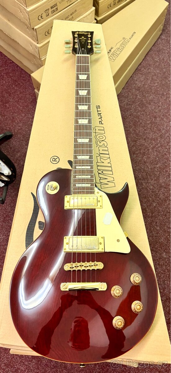 Elektrická kytara Vintage V100 LP - Wine Red - 2