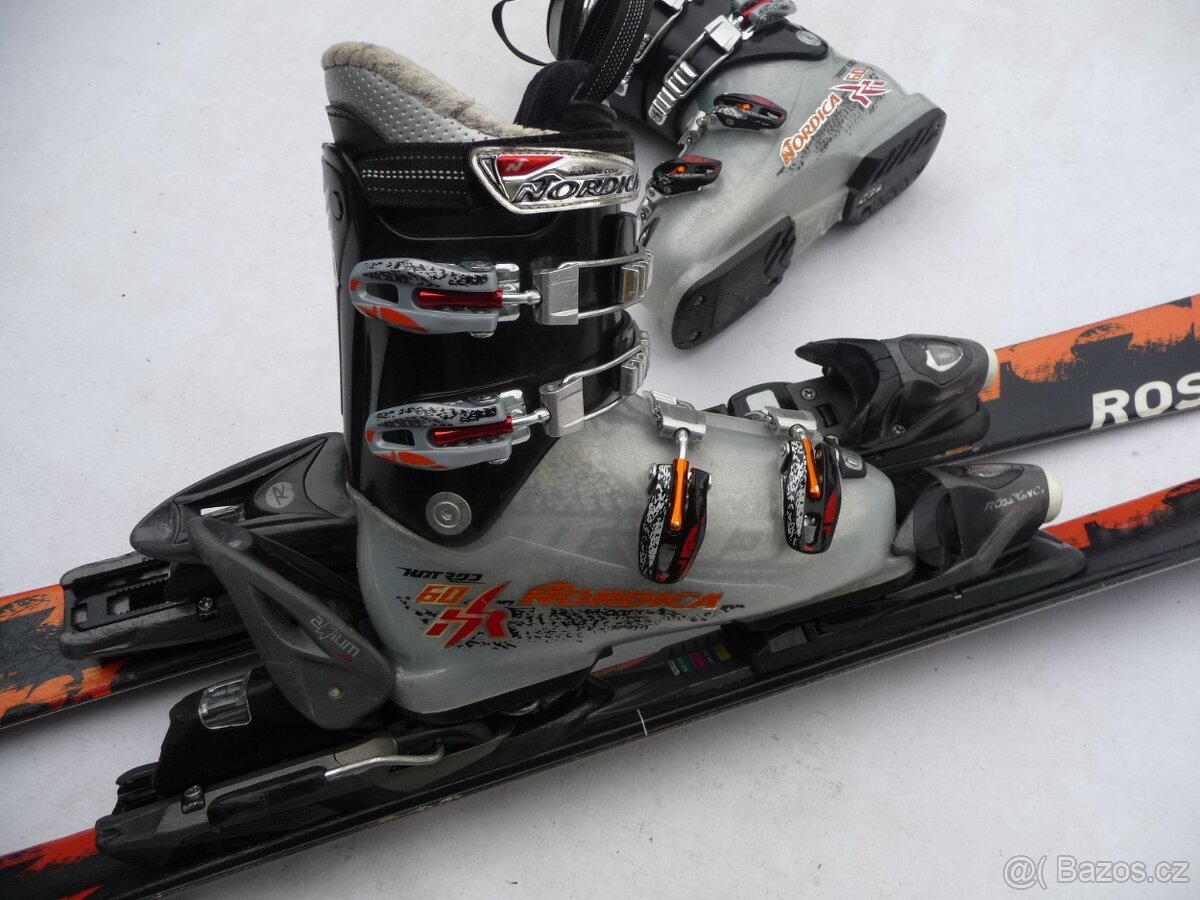 91. Lyže ROSSIGNOL - 130 cm + boty NORDICA 37 eu - set - 2