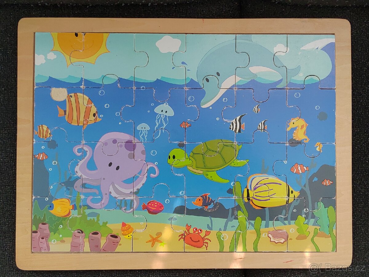 Dřevěné puzzle pro děti - 2