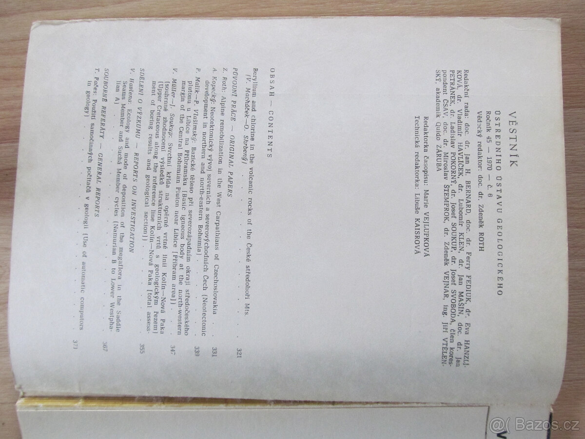 Věstník ÚÚG 1970 č. 6 - 2