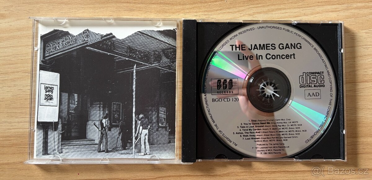 CD James Gang - Live on Concert - 2