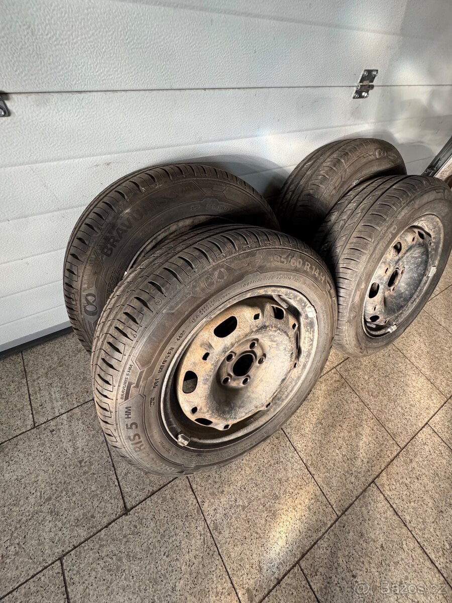 Plechové kola 5x100 185/60 R14 - 2
