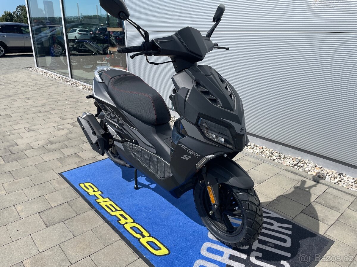 Scorpa/Sherco Factory 50 skútr, nové moto, záruka 2roky, čer - 2