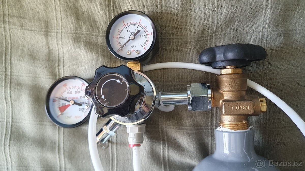 Láhev CO2 5kg s hodinama. - 2