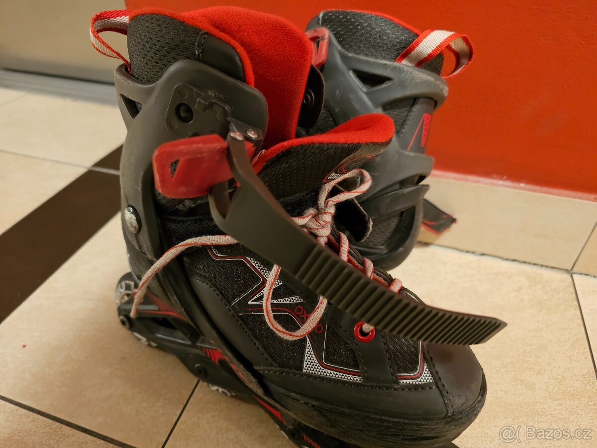 Inline 32-35 Oxelo z Decathlonu - rostoucí brusle - 2