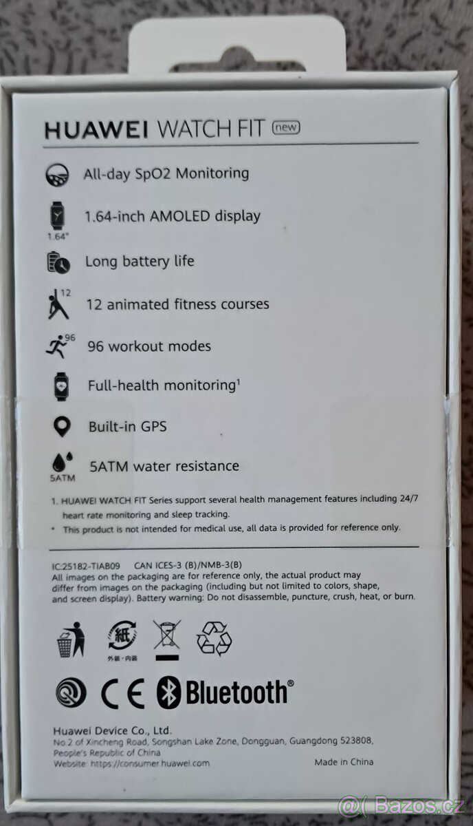 Chytré, sportovní hodinky Huawei Watch fit, starorůžová - 2