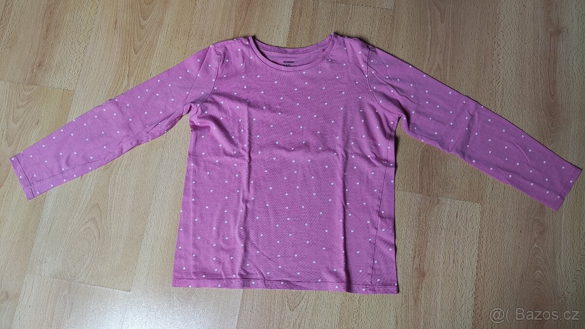 Dívčí 2x tríčka dlouhý rukáv 140 - 2