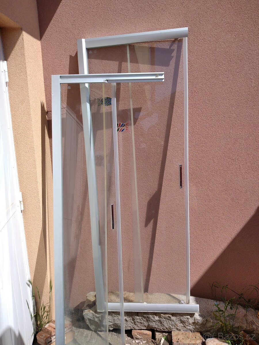 RAVAC - Sprchové dveře rohové zasouvací - 80x80 - 2