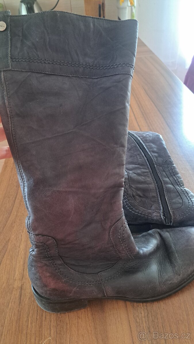 Lasocki,kožené kozačky vel.38 - 2