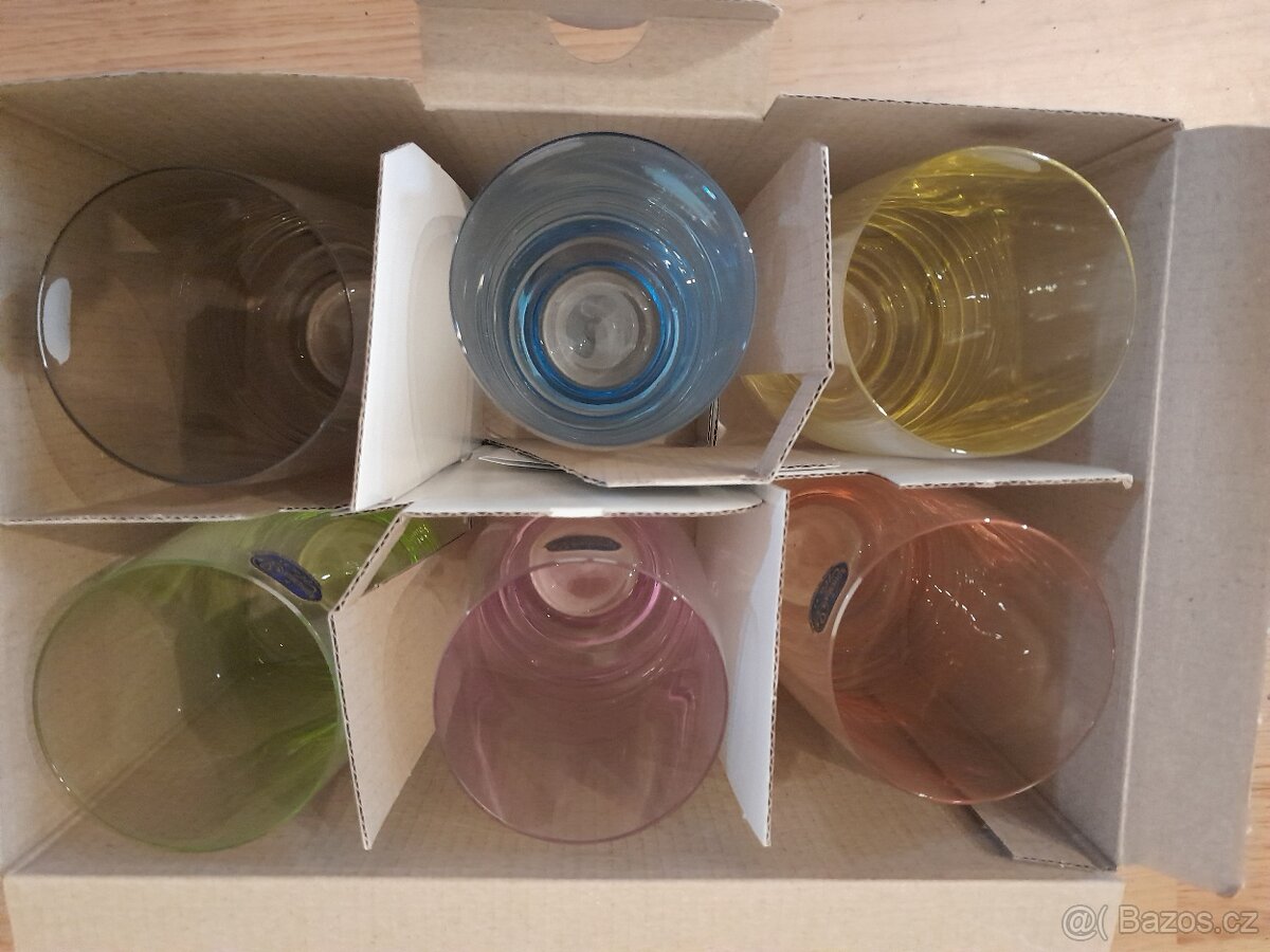 barevné skleničky(sada 6ks) - 2