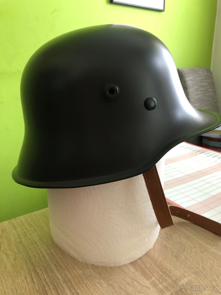 kovová Nemecka helma replika na chopper Motorce - 2