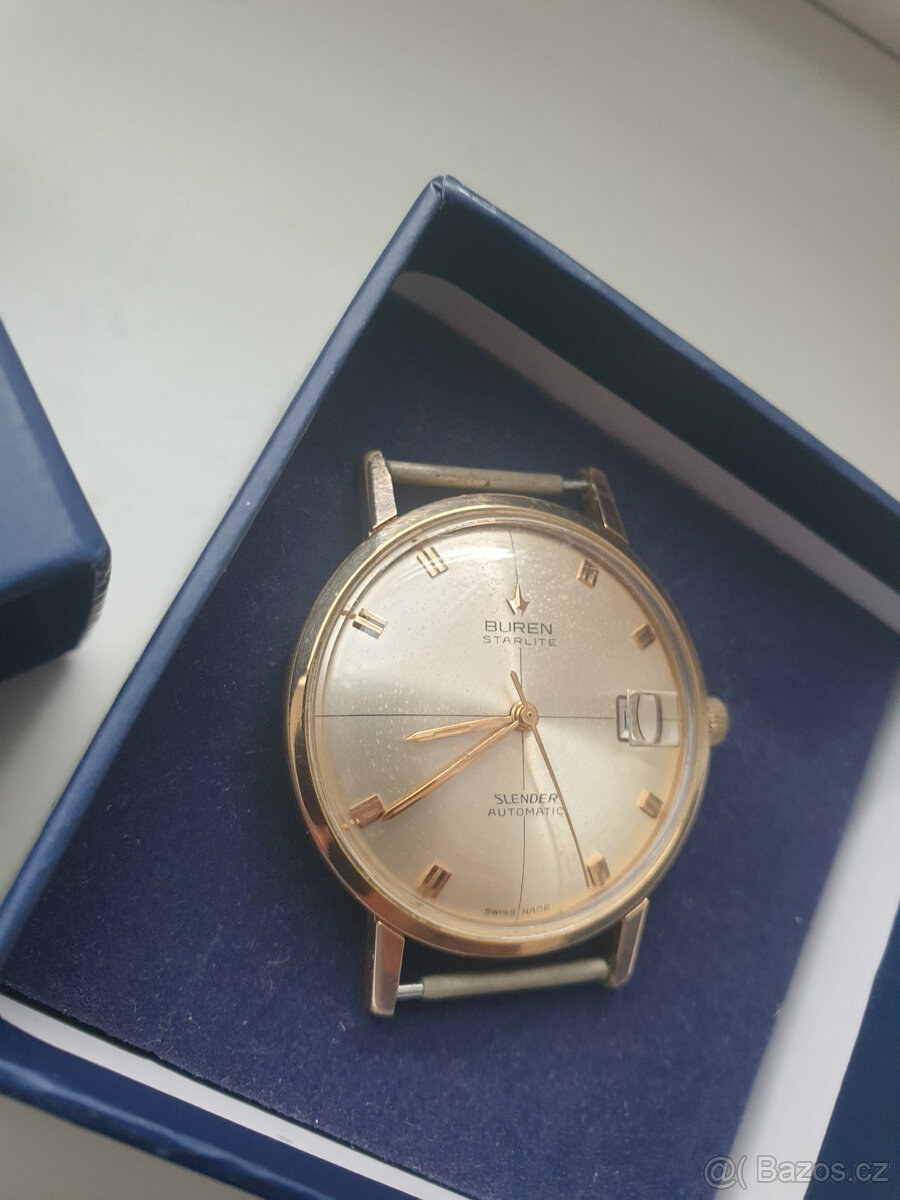 Buren Starlite vintage automatic hodinky s mikrorotorem - 2