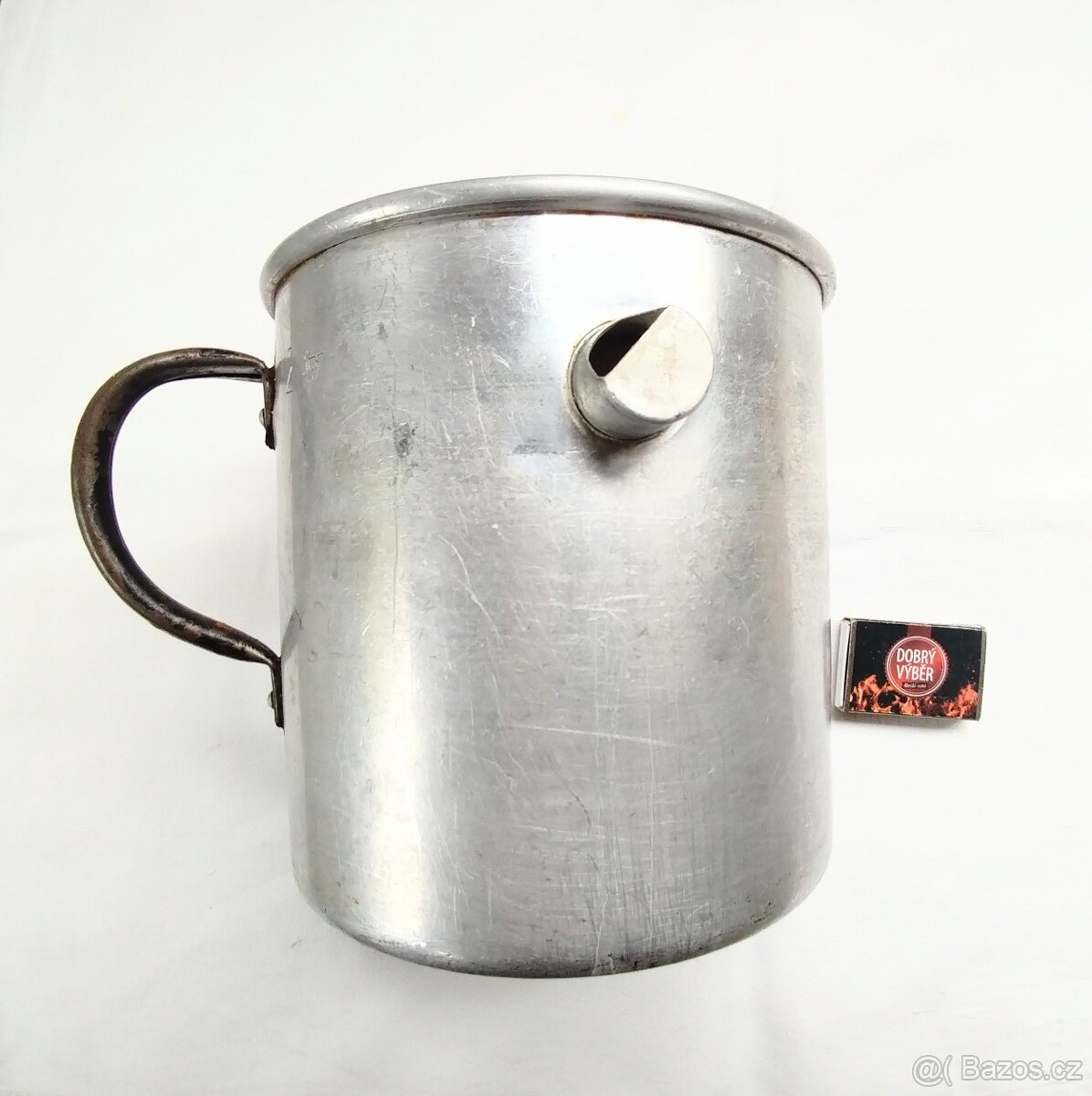 Starožitný hliníkový mlékovar - 2