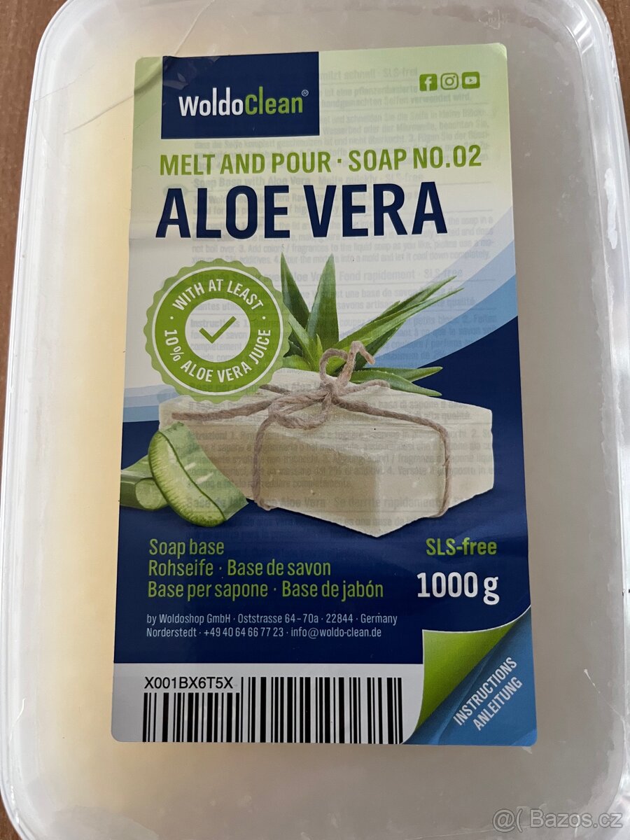 Mýdlo s ALOE VERA , 1 kg - 2