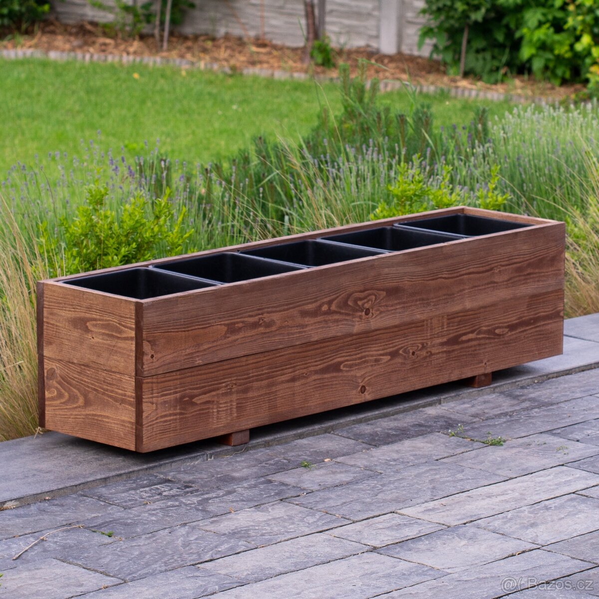 Dřevěné truhlíky na terasu - teak - 2