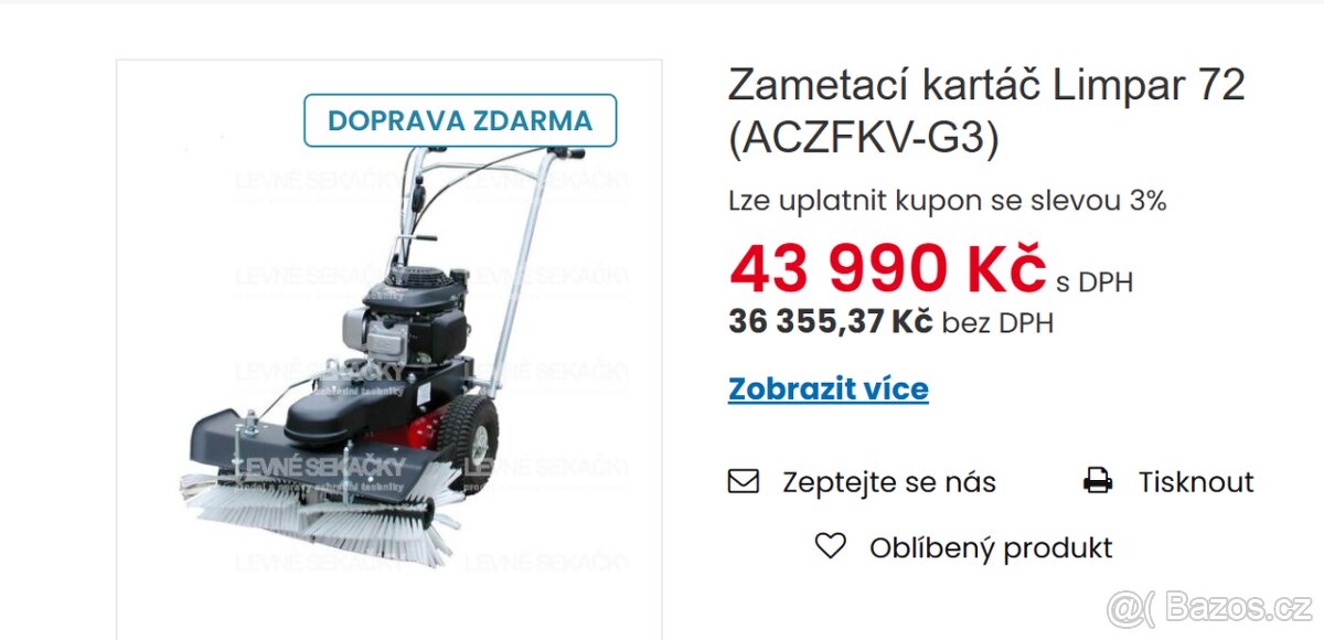 Zametací kartáč Limpar 72 nový TOP - 2