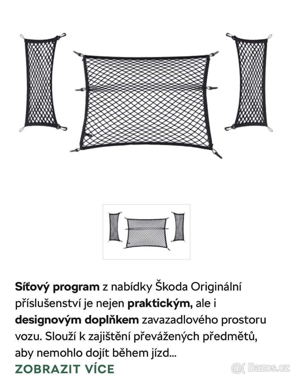 ŠKODA OCTAVIA III-SÍTOVÝ PROGRAM DO KUFRU 3 KS - 2