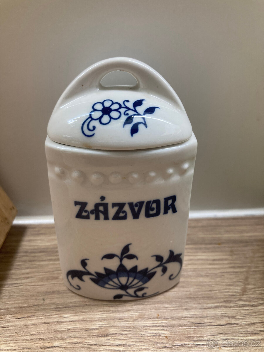 staré retro kořenky + dozy na potraviny+solnička - 2