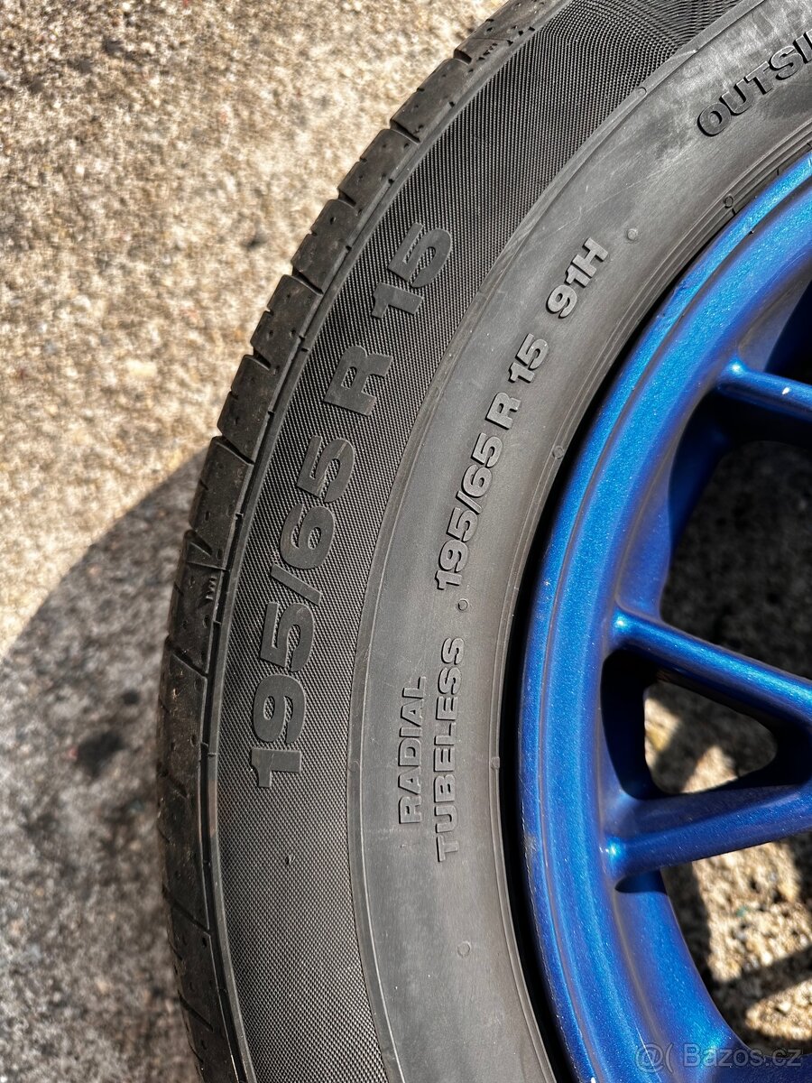 ALU kola 5x112 2x zimní 2x letní 195/65 R15 - 2