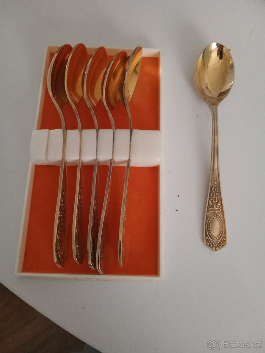 Pozlacené kávové lžičky - 2