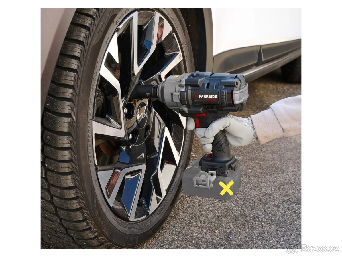 Nový aku rázový utahovák Parkside 1898 Nm + 8Ah + nabíječka - 2