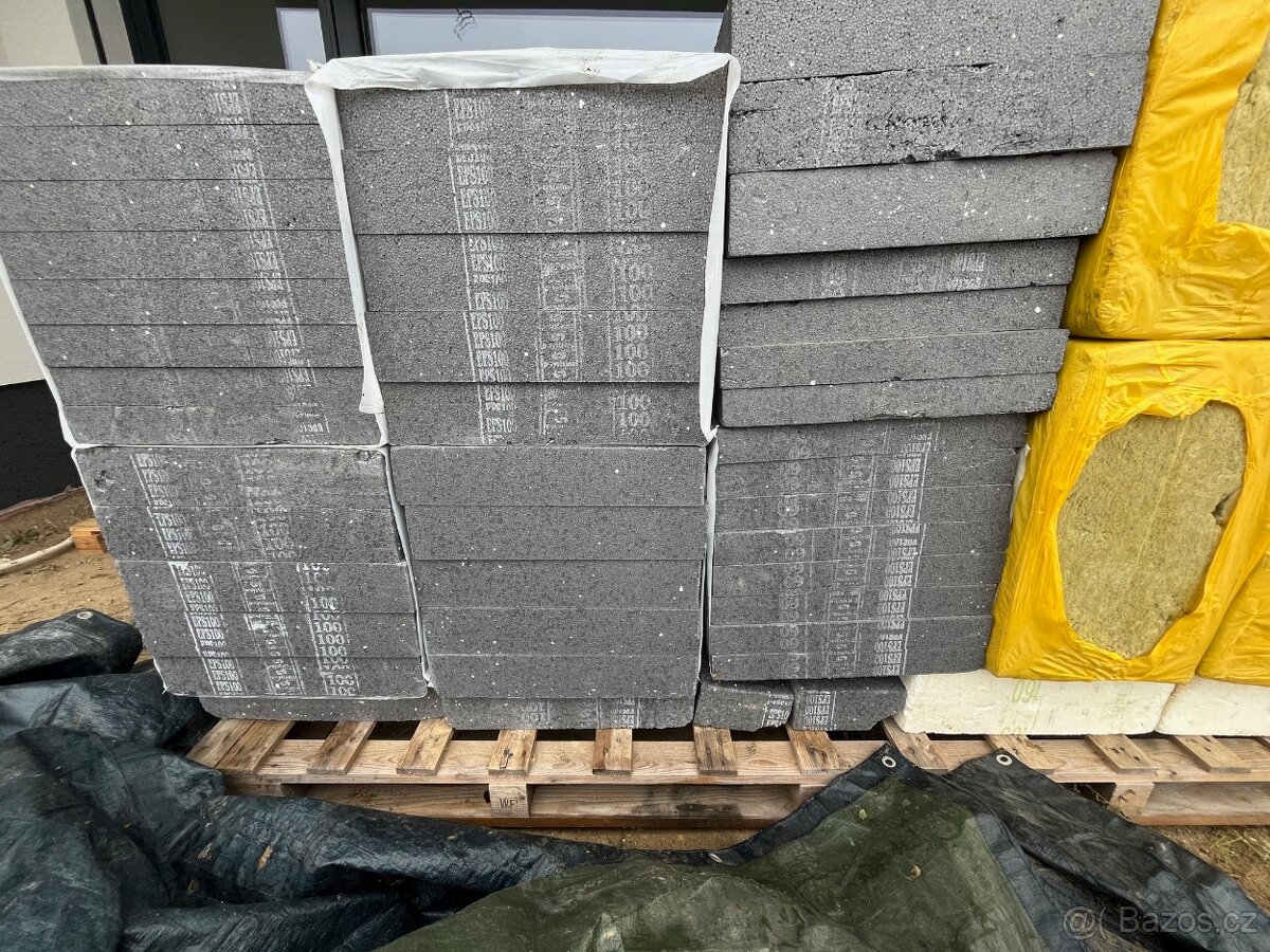 Zateplovací vata a šedý polystyrén - 2