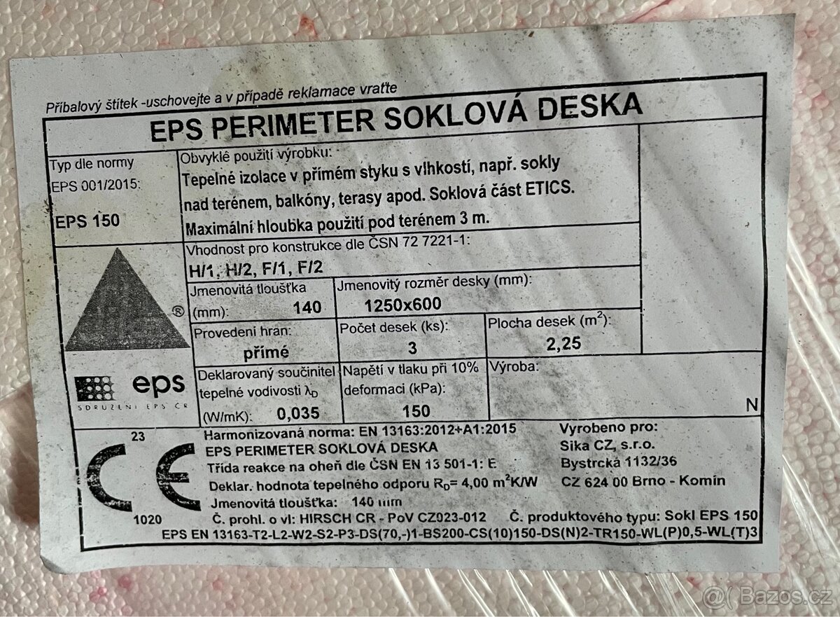 Polystyren soklový - 2