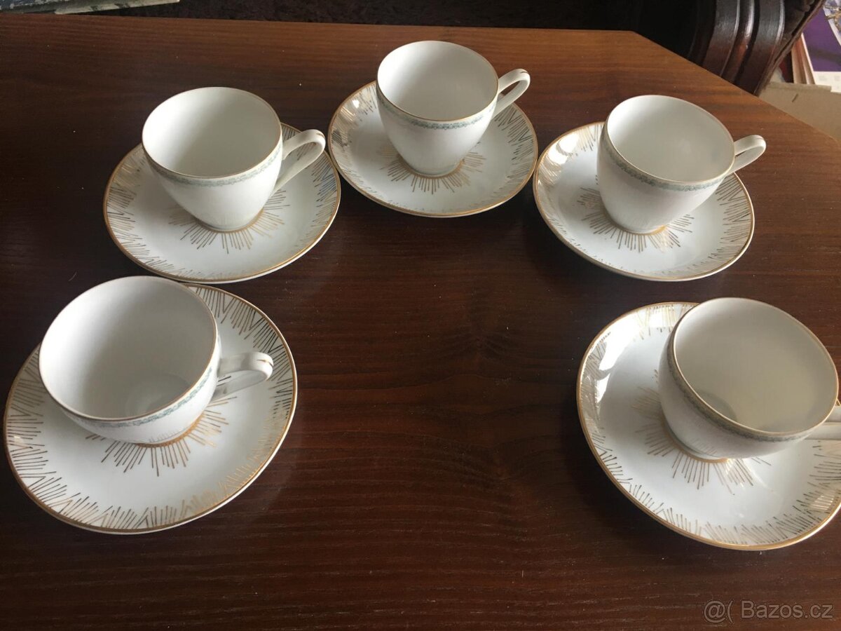 Kávový nebo čajový servis - 5 kusŮ - 2