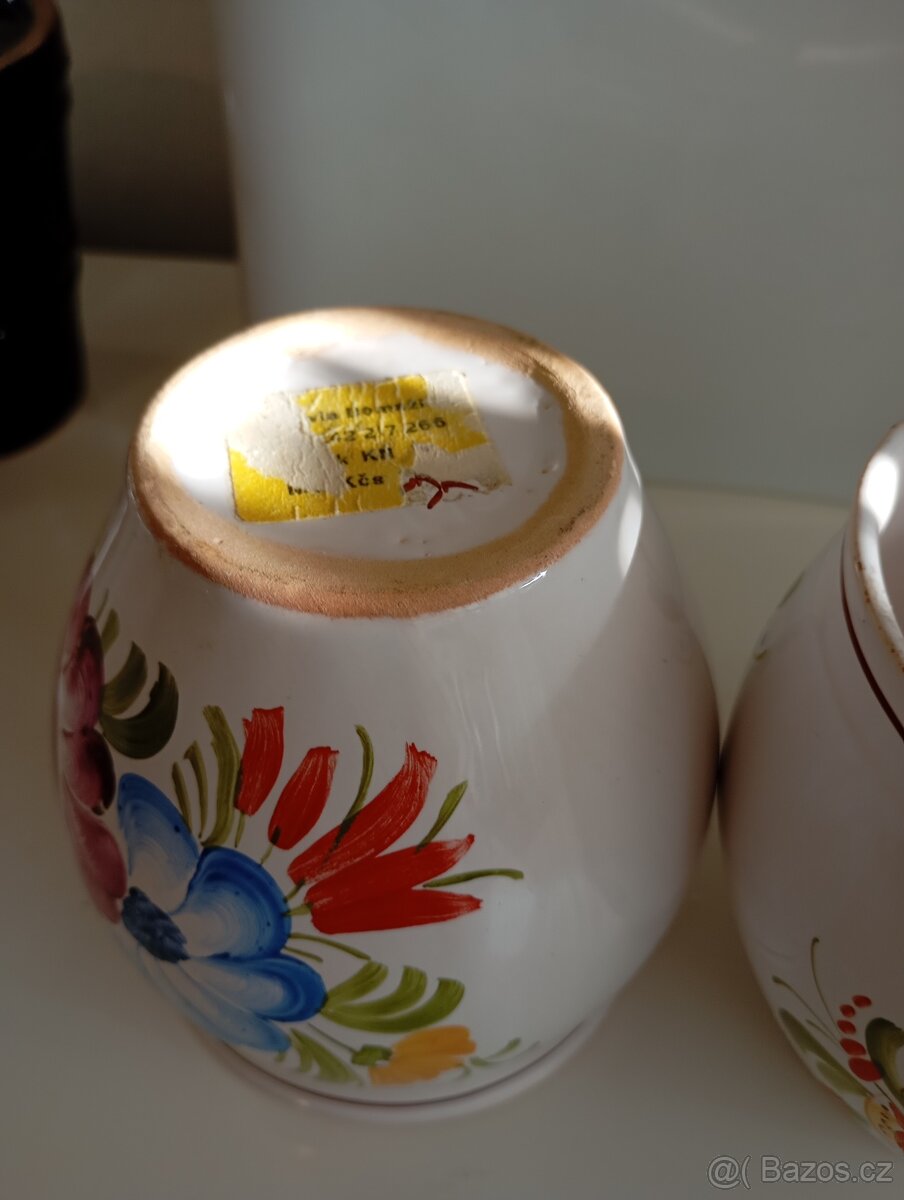 Retro hrnky Chodská keramika - 2