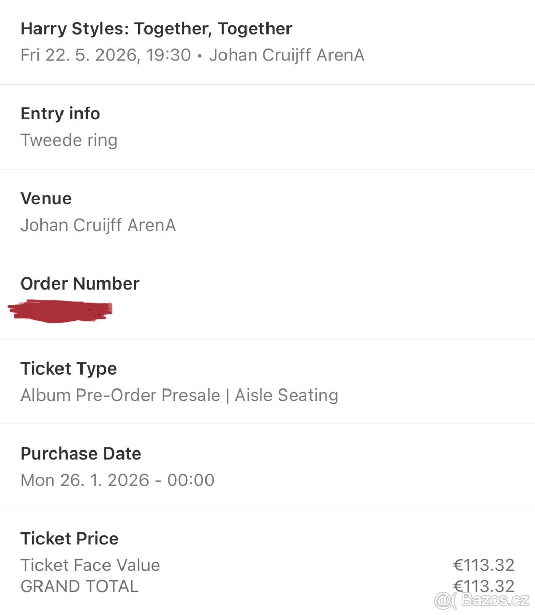 Harry Styles Koncert - Amsterdam, 22.5.2026 - 2