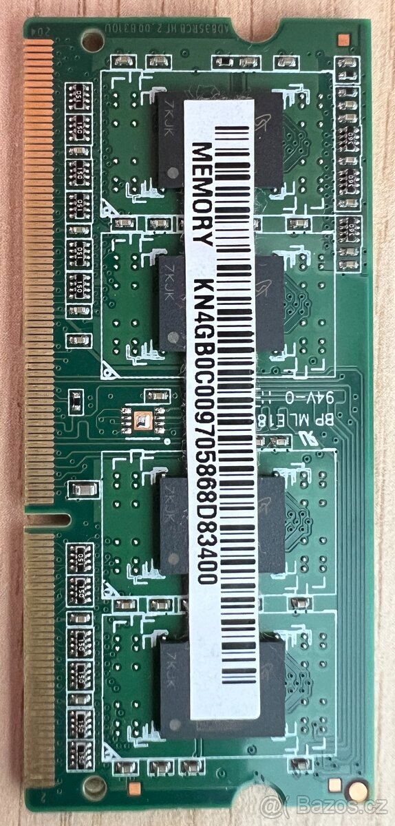 RAM ADATA 4GB DDR3L - 1RX8/1600MHz/SO-DIMM /CL11/PC3L/1.35V - 2