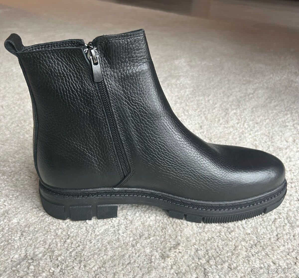 Pánské kožené zimní boty (vel. 45) - 2