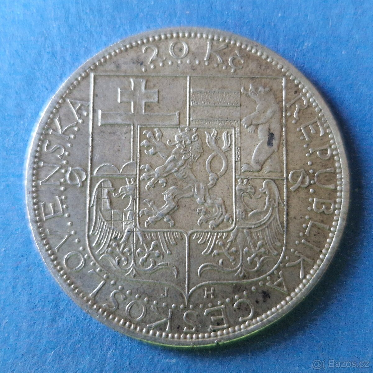 Stříbrná mince 20Kč - 2