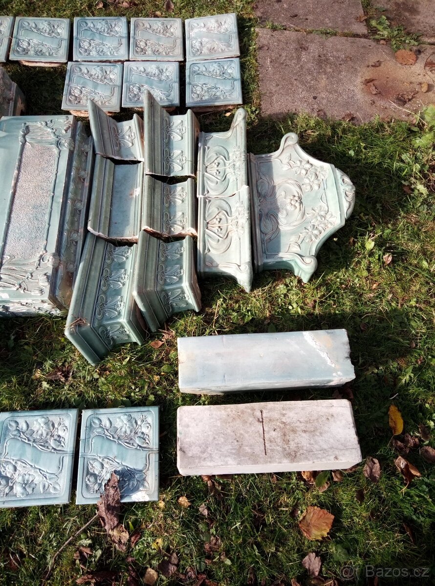 Rozebraná kachlová kamna - 2