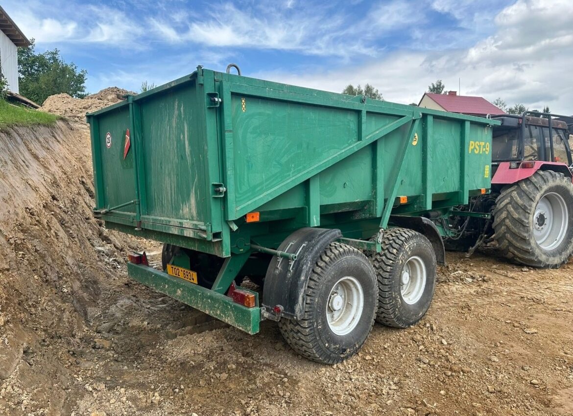 Návěs na traktor, nostnost 9,t Tun - 2