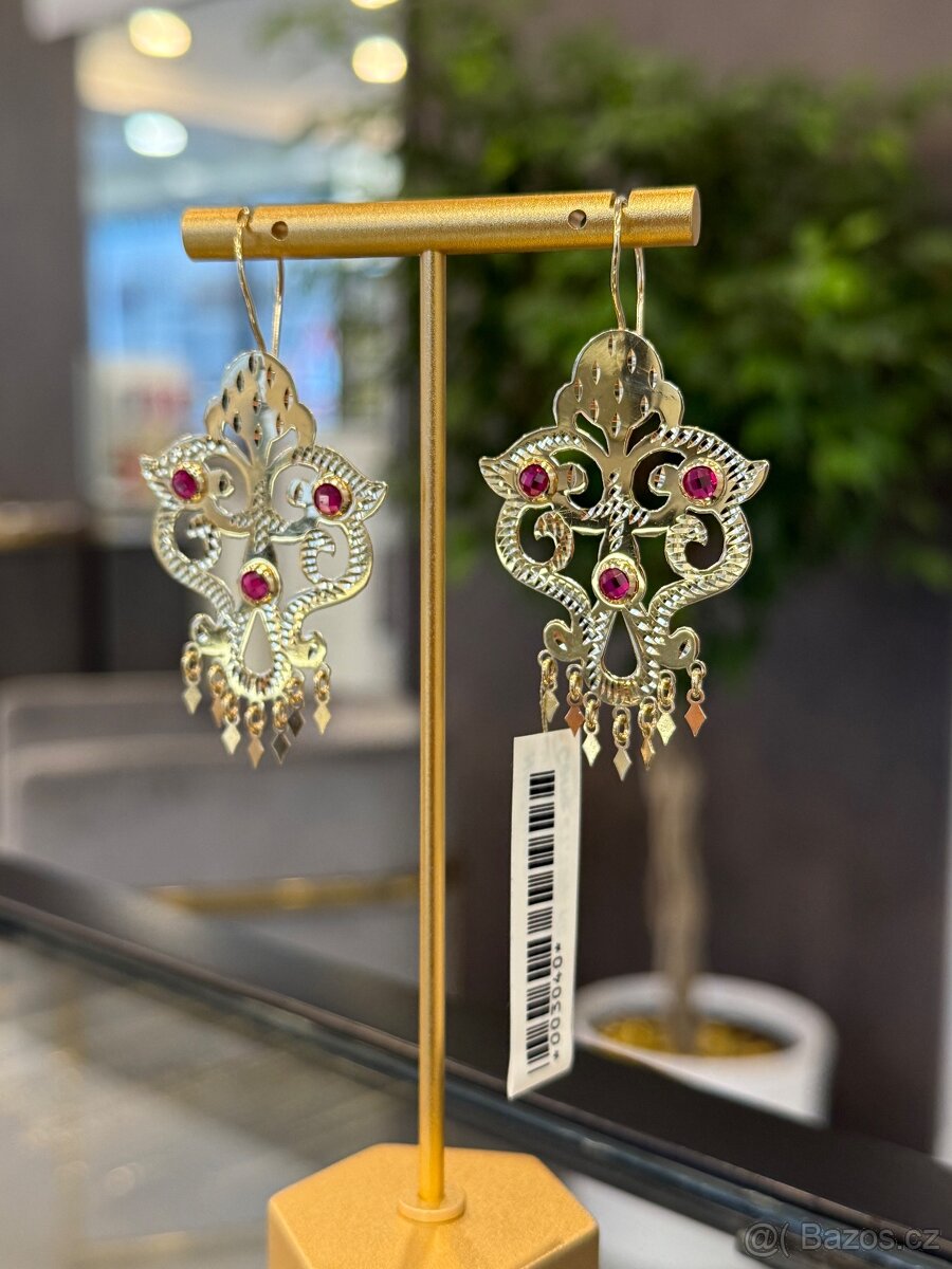 Zlaté náušnice (585/1000), 8,15g - 2