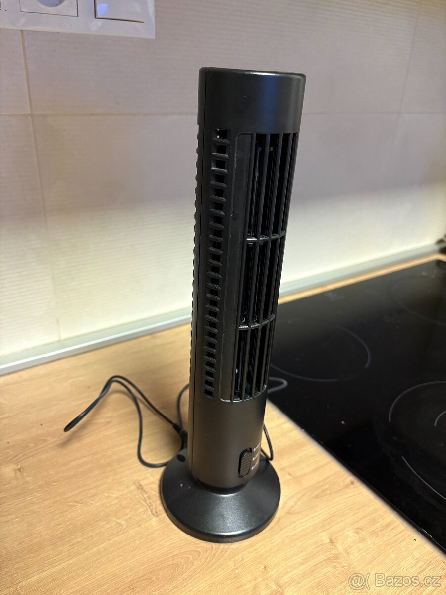 Přenosný vertikální ventilátor bez lopatek, USB - 2