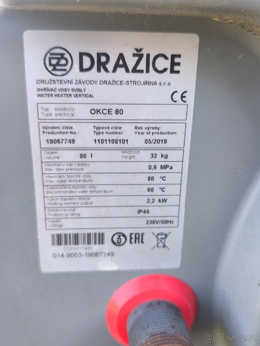 Bojler Dražice 80l - 2
