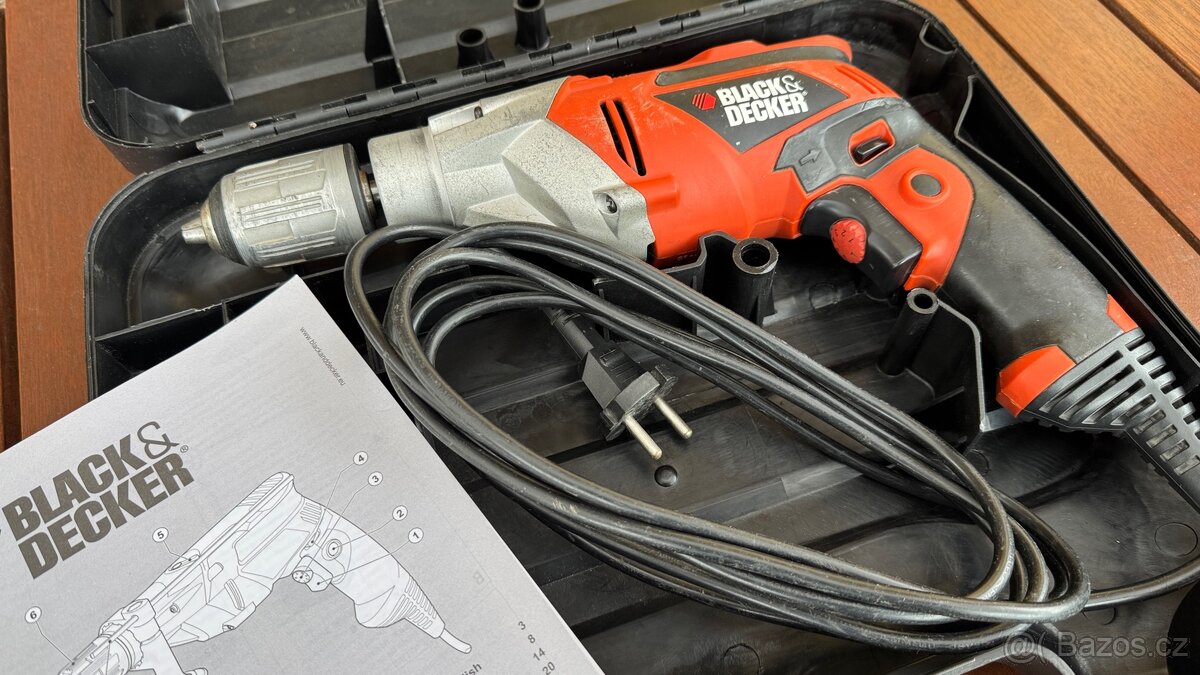 Vrtačka Black & Decker 710W s kufrem - 2
