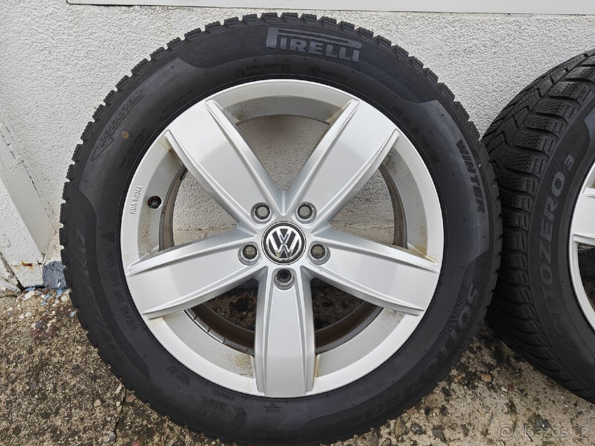 Alu VW Passat B8 5/112 r17 + 215/55 r17 zimní - 2