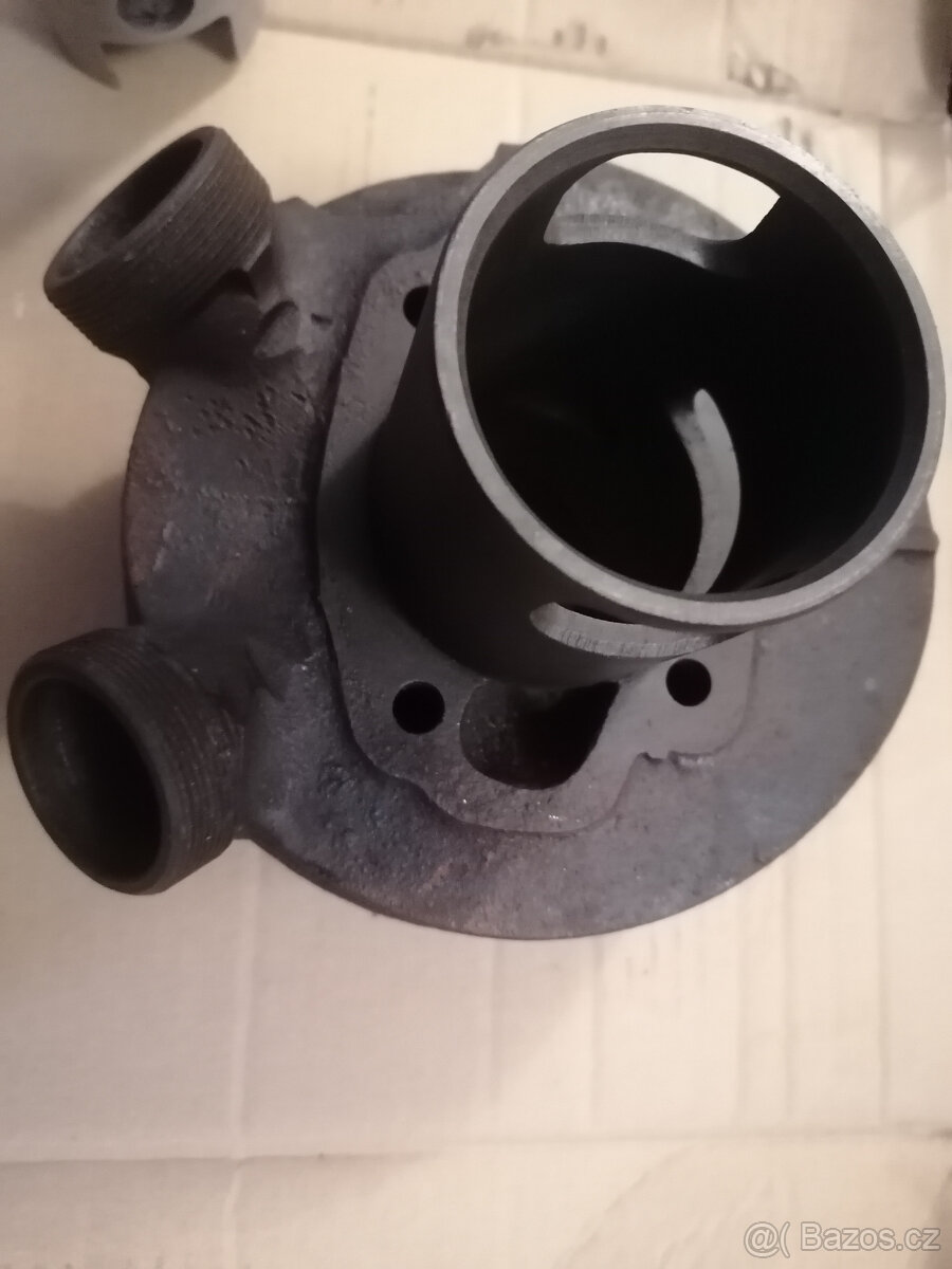 Válec JAWA/ČZ s nepoužitým výbrusem 58,5,píst (průměr 58,44) - 2