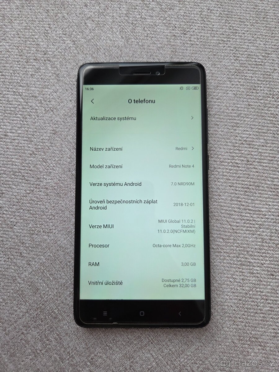 Xiaomi Redmi Note 4 CZ LTE, 3GB/32GB černá - 2