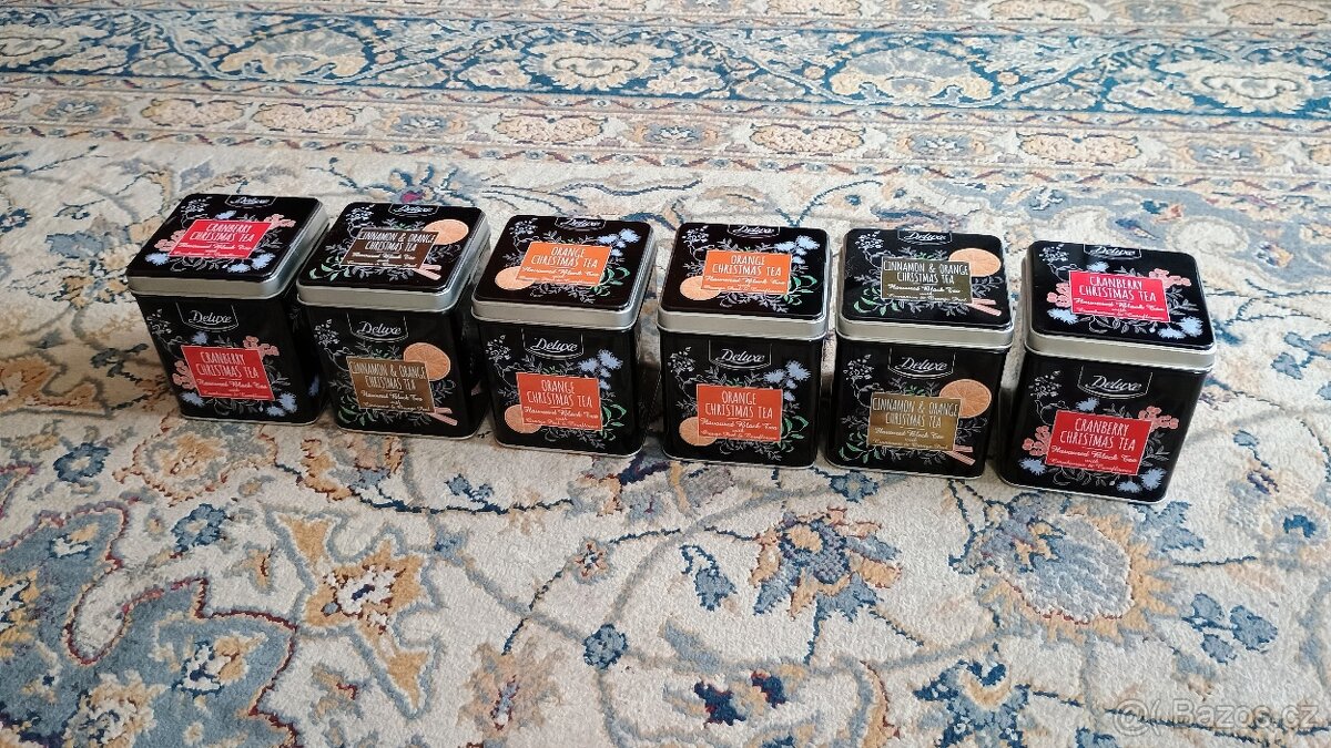 Plechové dózy-čaj,müsli,Jima Beam,káva,knäckebrot,žvýkačky - 2