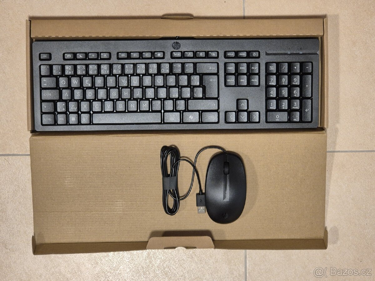 Nová USB klávesnice a myš HP 125. - 2