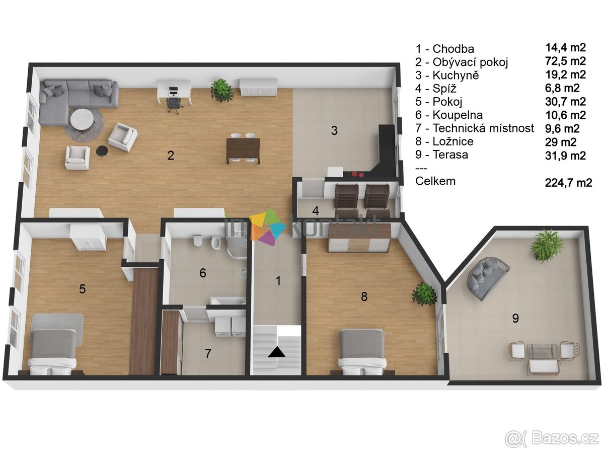Prodej byty 3+1, 192 m² - Znojmo, ev.č. 00421 - 2