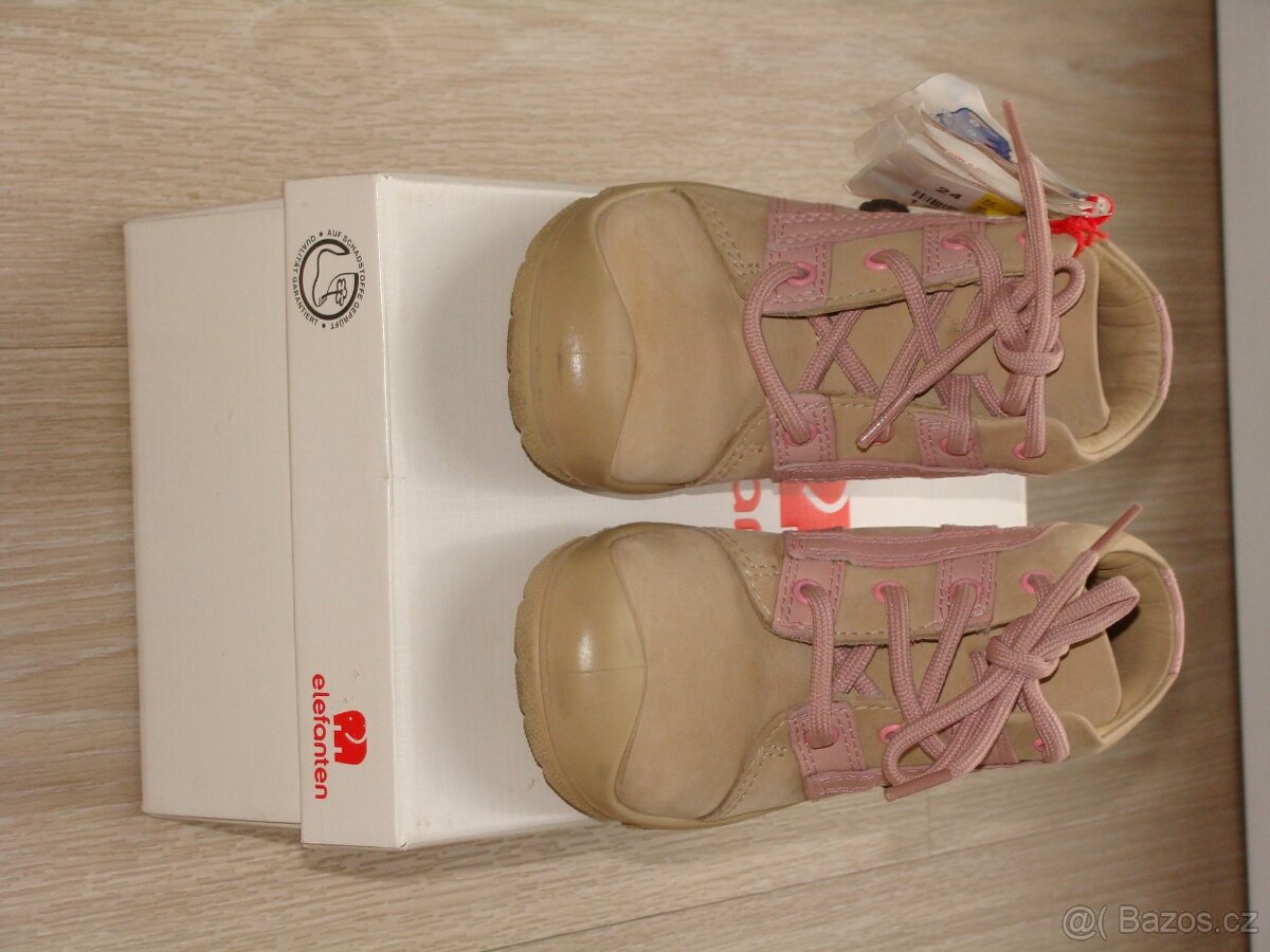 Kožené boty zn. Elephanten,vel.24 - 2